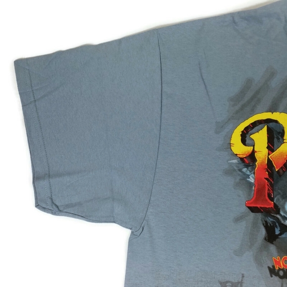 Gildan Noah's Ark Pirates 4D Blue Short Sleeve Crew Neck Graphic T Shirt Mens - Picture 4 of 12